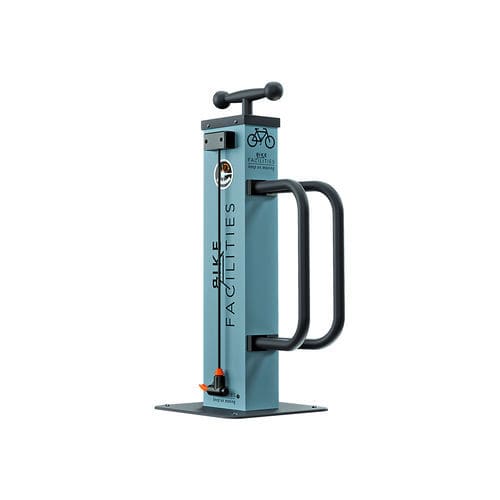 Fahrrad-Reparaturstation / Aluminium - P-ST&GO - Manlu - Edelstahl / Kunststoff / mit Luftpumpe