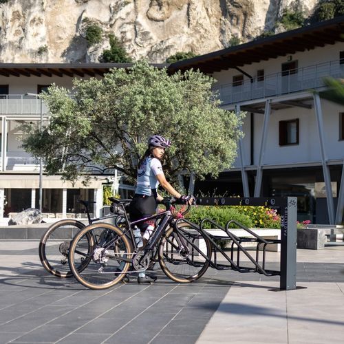 Bodenstehender Fahrradständer - RAS-M-6 - Manlu - vertikal / für öffentliche Bereiche / Aluminium
