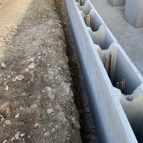 Massiv-Betonstein - Féret Préfa - für Gebäude / für Fundament