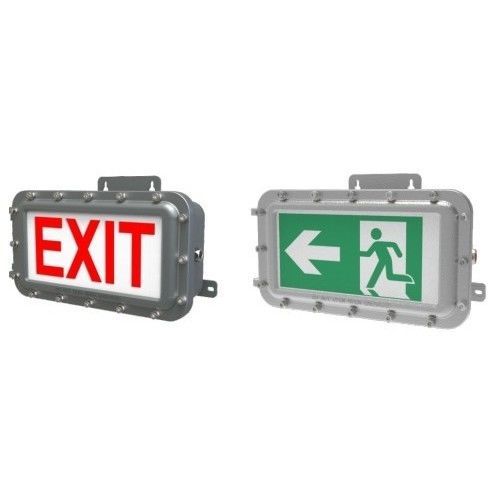 Wandmontierte Notbeleuchtung - JN-ATEX-EXIT1SERIES - JNLED - rechteckig / LED / Aluminiumguss