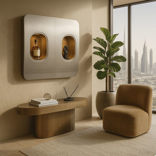 Luftfahrt-Flaschenregal - DUO - Skypak - Aluminium / wandmontiert / für Gewerbegebrauch