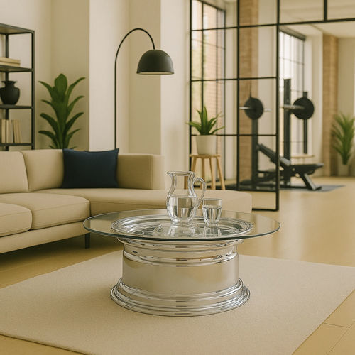 Luftfahrt-Couchtisch - FIRSTLIGHT - Skypak - originelles Design / Metall / Aluminium