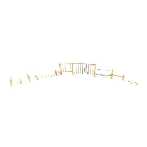 Trimm-Dich-Pfad / für Spielplätze - RPP3000-N - ASLIPARK ÇEVRE TASARIM VE MÜH. SAN. DIŞ TİC. LTD. ŞTİ (Robiwood) - Parkour / Edelstahl / Holz