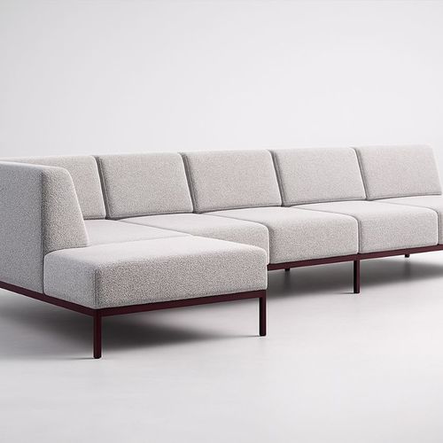 Modernes Sofa - VNGS 970 - UAB "Dzūkijos baldų fabrikas" - für Wohnzimmer / Stoff / mit Rückenlehne