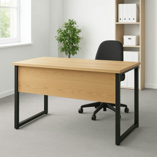 Schreibtisch für Open Space - DBF 820 - UAB "Dzūkijos baldų fabrikas" - bodenstehend / minimalistisches Design / Metall