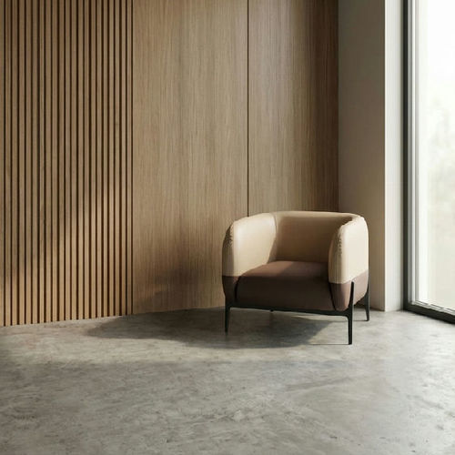 Moderner Bürosessel - AG 135 - UAB "Dzūkijos baldų fabrikas" - Leder / beige / braun