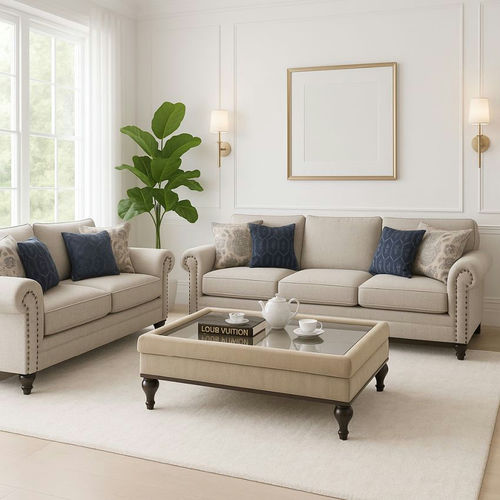 Modernes Sofa - DBF-808 - UAB "Dzūkijos baldų fabrikas" - für Wohnzimmer / Stoff / mit Armlehnen