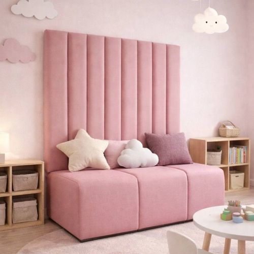 Sofa für Kinder - DBF 884 - UAB "Dzūkijos baldų fabrikas" - kompakt / modern / Stoff