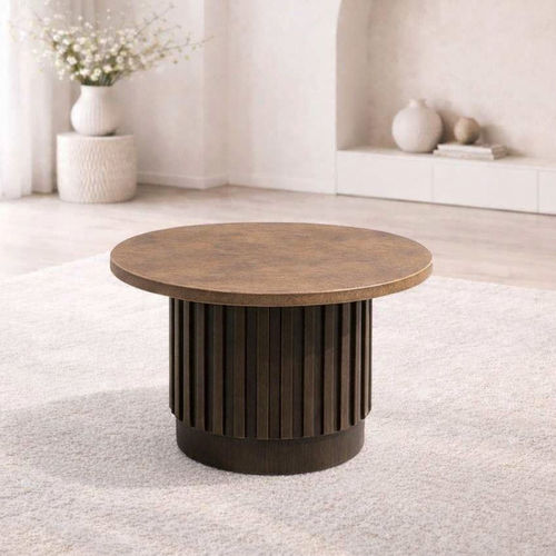 Moderner Couchtisch - DBF 795 - UAB "Dzūkijos baldų fabrikas" - Holz / Gestell aus Holz / rund