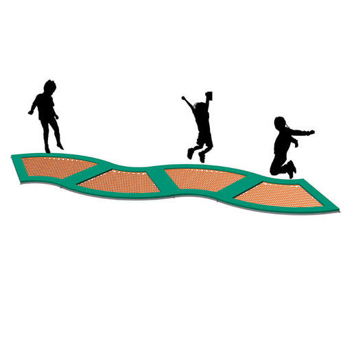 Trampolin für Spielplätze - BOUNCY ROAD  - MACAGI s.r.l. - für Spielplätze / modular / für öffentliche Bereiche