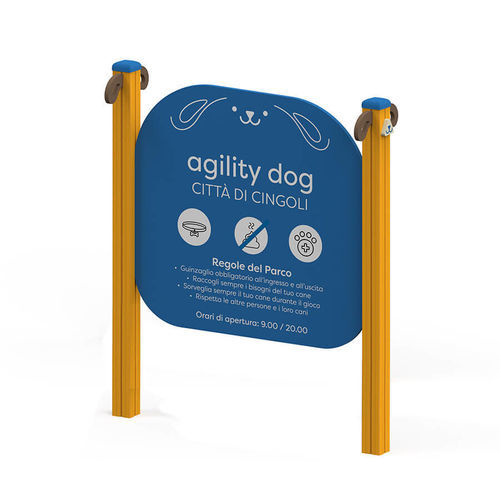 Schild für Hundepark - CARTELLONE - MACAGI s.r.l. - Holz / Polyethylen (PE) / für Außenbereich