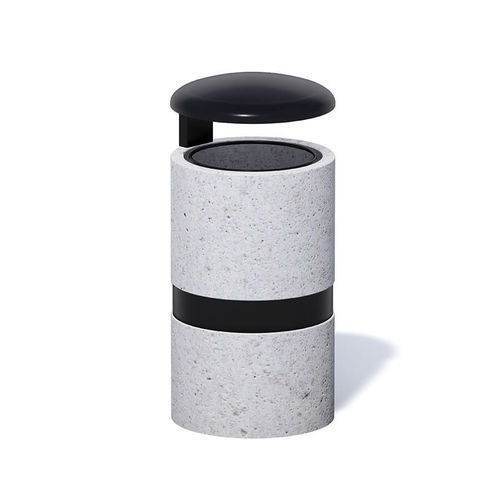 Park-Abfallbehälter - GIADA  - MACAGI s.r.l. - Beton / mit Deckel / für Außenbereich