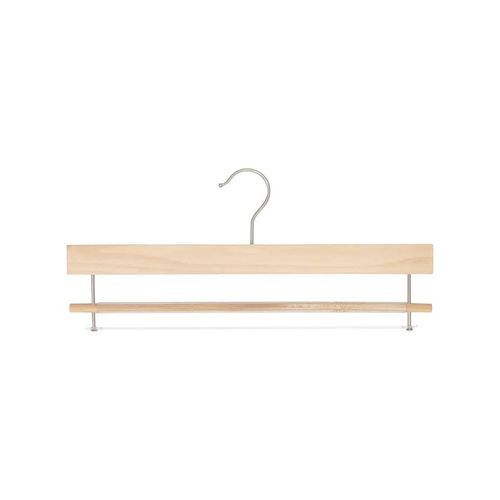 Nickel-Kleiderbügel - HP36_NAT_N - Best Mannequins BV - lackiertes Holz / für Bekleidungshandel