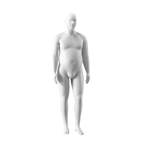 Schaufensterpuppe / Mann Größe XL - MORM102H071_WH - Best Mannequins BV - abstrakt / Glasfaser / Polyester