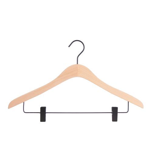 Holz-Kleiderbügel - HTSPC44_RAW_BL - Best Mannequins BV - für Bekleidungshandel