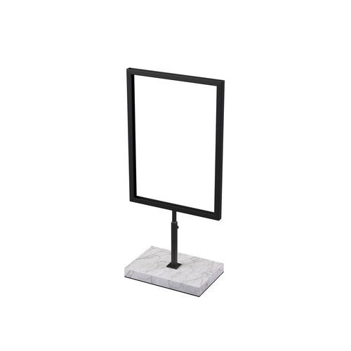 Freistehende Informationstafel - INT015_BL+MA01 - Best Mannequins BV - für den Innenraum / Staffelei / pulverbeschichteter Stahl