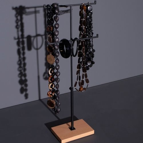 Präsentierregal für Schmuck - INT001_BL+WORW - Best Mannequins BV - Tisch / pulverbeschichteter Stahl / doppelseitig