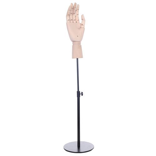 Mann-Hand - MHAND10R_BR_BL - Best Mannequins BV - Mode / lackiertes Holz / braun