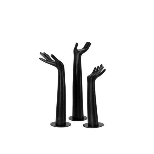 Frau-Hand - FHANDSET4_BL - Best Mannequins BV - Mode / Kunststoff / schwarz