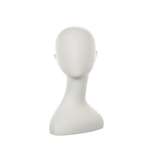 Frau-Kopf - TW018_IWH - Best Mannequins BV - abstrakt / Glasfaser / weiß