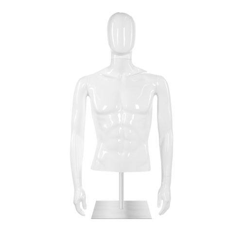 Mann-Büste - COSMT9TOM_WH+HG - Best Mannequins BV - abstrakt / ABS / Kunststoff