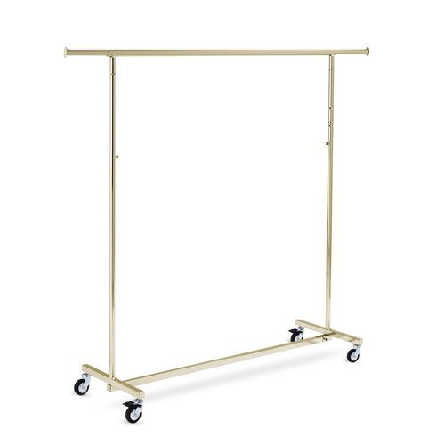 Moderner Kleiderständer - TF-524Q1C-80_GO - Best Mannequins BV - Messing / Stahl / mit Rollen