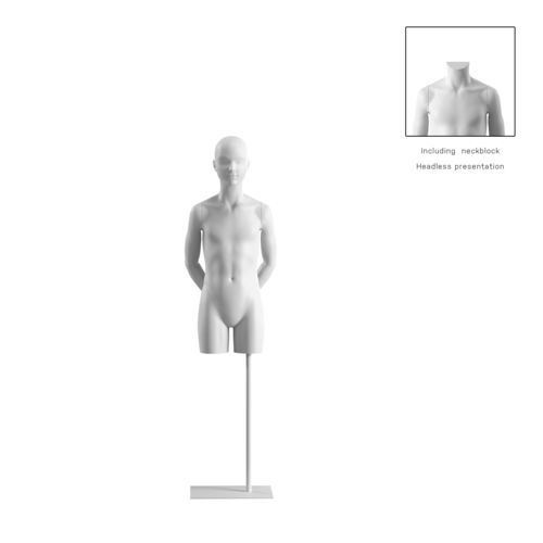 Kind Büste - OMTC322H800_WH - Best Mannequins BV - stylisiert / Bio-Komposit / Harz