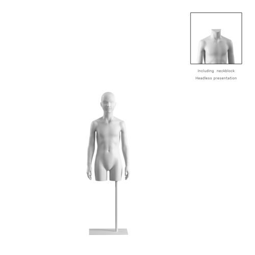 Kind Büste - OMTC308H801_WH - Best Mannequins BV - stylisiert / Bio-Komposit / Harz