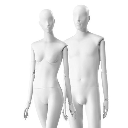 Frau-Schaufensterpuppe - Mirror Mirror - Best Mannequins BV - abstrakt / Nickel / Holz