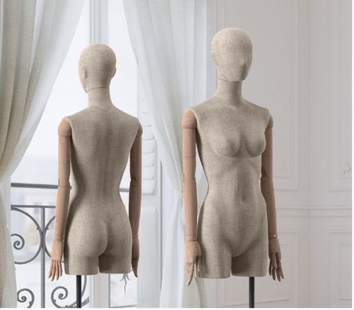 Modebüste - Maison Marlu - Best Mannequins BV - Hartglas / Holz / Stoff