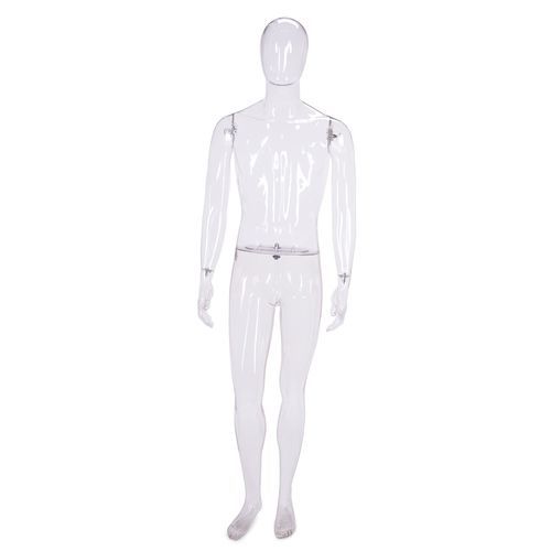 Mann-Schaufensterpuppe - CRYSTM10_T - Best Mannequins BV - abstrakt / Opalglas / transparent