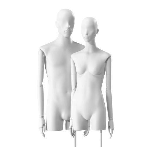 Paar-Büste - Best Mannequins BV - abstrakt / High-End / weiß