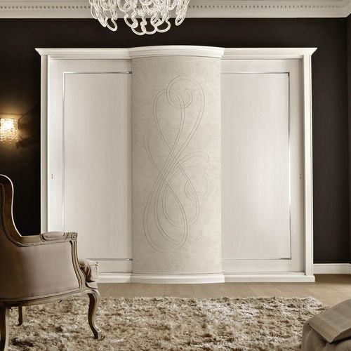 Klassischer Kleiderschrank - MELODIA - benedetti MOBILI - Holz / Aluminium / mit Schwingtür