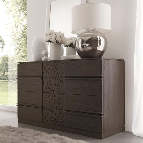 Moderne Kommode - TUAREG TRAFORO - benedetti MOBILI - Holz / individuell gestaltbar / rechteckig