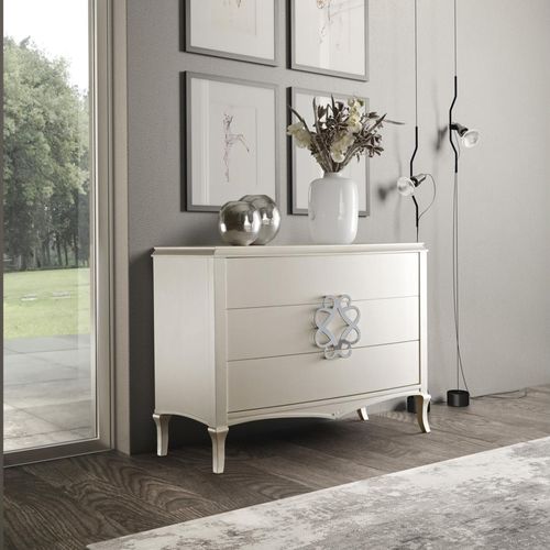 Kommode mit hohen Beinen - Mariposa - benedetti MOBILI - klassisch / Holz / rechteckig
