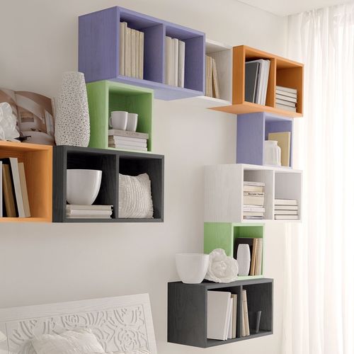 Modulregal - AMICI - OG - benedetti MOBILI - modern / Holz / mehrfarbig