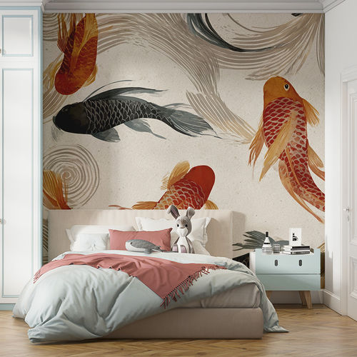 Moderne Tapete - KOI FLOW - jaWalls - Vlies / Stoff / Vinyl