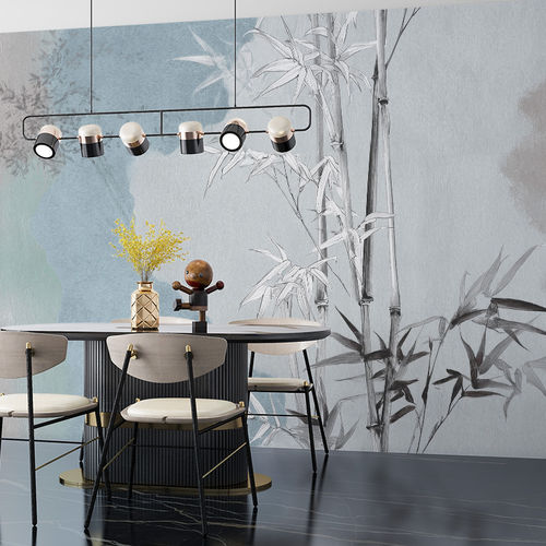 Moderne Tapete - BAMBOO SCROLL - jaWalls - Stoff / Vlies / individuell gestaltbar