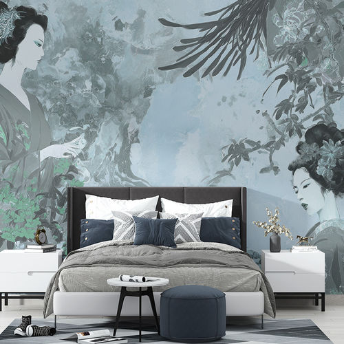 Moderne Tapete - GARDEN TALE - jaWalls - Panorama / gegenständliche Malerei / Szenenmotiv