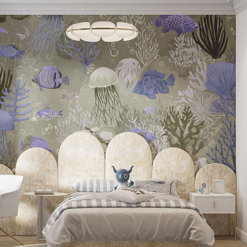 Moderne Tapete - CORAL LABYRINTH - jaWalls - Vlies / Szenenmotiv / individuell gestaltbar
