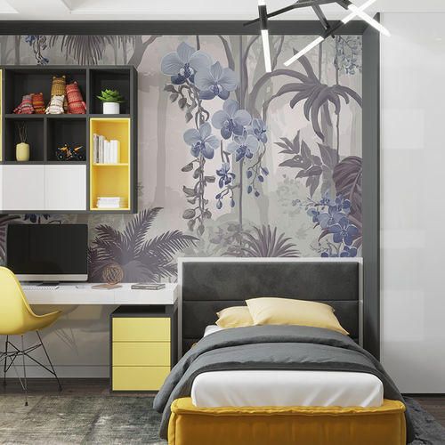 Moderne Tapete - ORCHID CANOPY - jaWalls - Vlies / Naturmotiv / Blumen