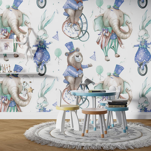 Moderne Tapete - WHIMSY PARADE - jaWalls - Vlies / Stoff / Tiermotiv