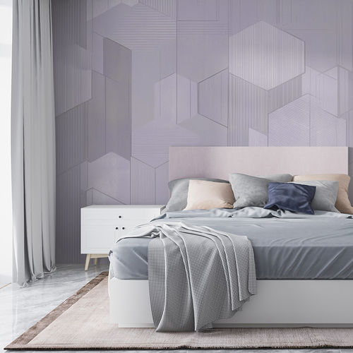 Innenwandverkleidung - SILENT RELIEF - LAVENDER FADE - jaWalls - für den Innenraum / Papier / matt