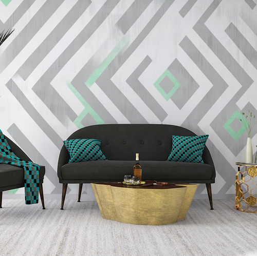 Moderne Tapete - GILDED SYMMETRY - jaWalls - Vlies / Motiv / geometrisches Muster