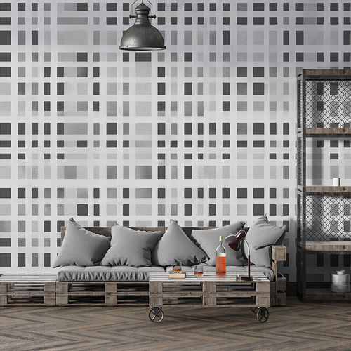 Moderne Tapete - GRAVITATIONAL GRID - jaWalls - Vlies / abstraktes Motiv / mit geometrischen Motiven