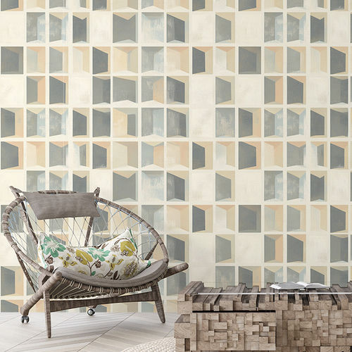 Moderne Tapete - WINDOWED DEPTHS - jaWalls - Vlies / individuell gestaltbar / geometrisches Muster