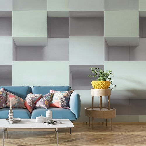 Tapete / minimalistisches Design - MODULAR REVERIE - jaWalls - Vlies / mehrfarbig / geometrisches Muster