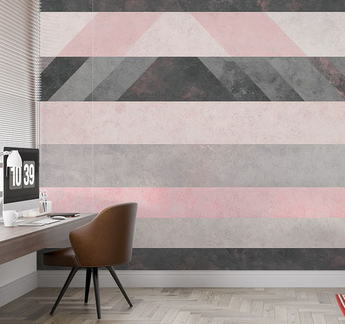 Moderne Tapete - RADIANT TRIAD - jaWalls - abstraktes Motiv / individuell gestaltbar / geometrisches Muster