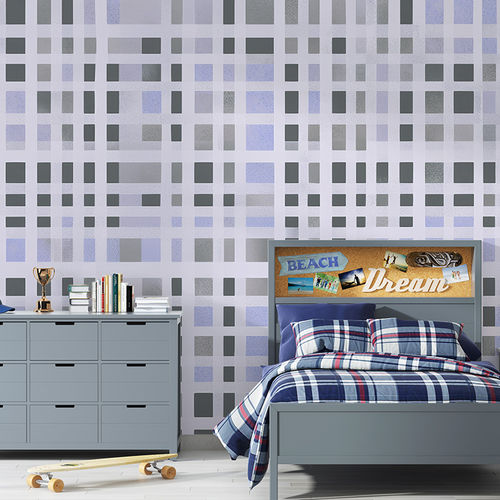 Moderne Tapete - GRAVITATIONAL GRID - jaWalls - Vlies / geometrisches Muster / mit geometrischen Motiven