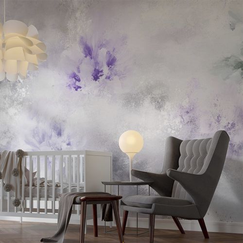 Moderne Tapete - FLOWERED NEBULA - jaWalls - Vlies / Blumenmotiv / Blumen